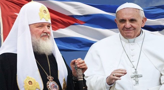 Papa Francisco se reune en Cuba con Patriarca Kiril, de 