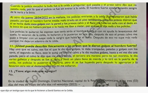 Los cuatros policías asesinos de David de los Santos utilizaron colegas presos en destacamento para crimen; Vídeos