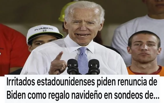 Quieren que se vaya Biden, pues su forma no convence (Décima)