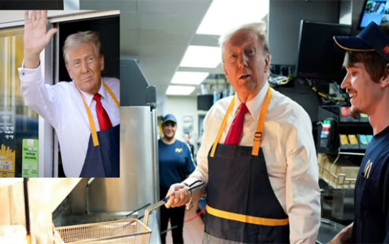 Presidente Donald Trump se vuelve empleado de McDonald’s y explota la Internet y las redes; Vídeos