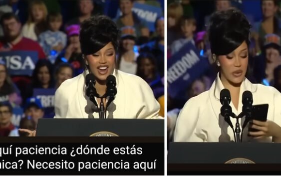 “Resonancia simpática”: A Cardi B le pasó un «Kamala» en guión le pusieron a leer; Evidencias en este vídeo